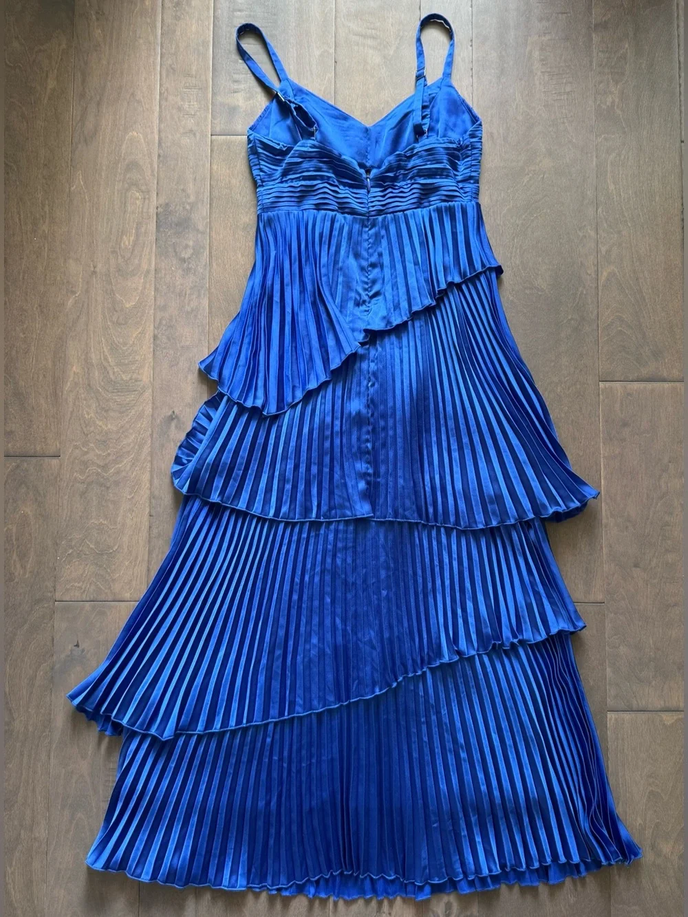 Abercrombie & Fitch Giselle Pleated Tiered Maxi Dress